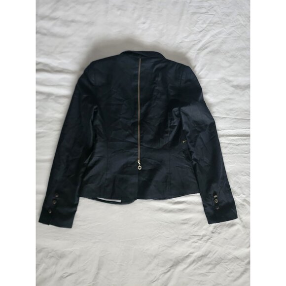 Butik Dayi Women's Black Notch Lapel Single Button Suit Blazer Coat Size 8 - Picture 5 of 11